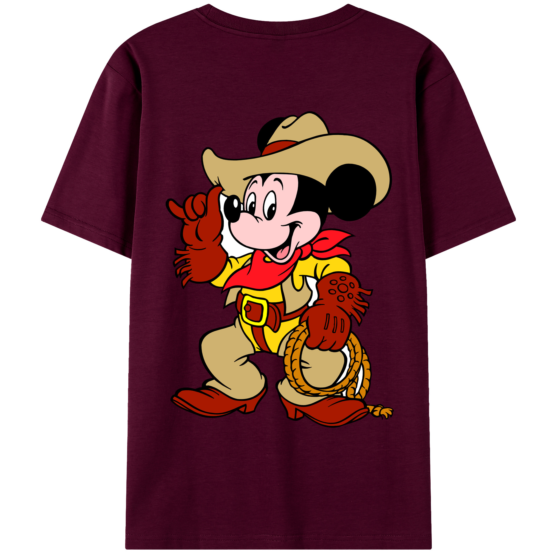 （画像用） ミッキーマウス Mickey Mouse レディース半袖Tシャツ(バックプリント)